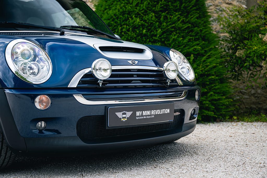 Mini Cooper S Checkmate John Cooper Works JCW Hatch R53 210cv bleu à vendre occasion My Mini Revolution Paris