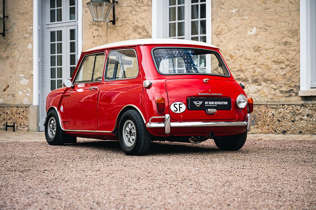 Mini Cooper S mk1 1275cc 1966 Rouge Tartan Red My Mini Revolution voiture à vendre occasion Paris