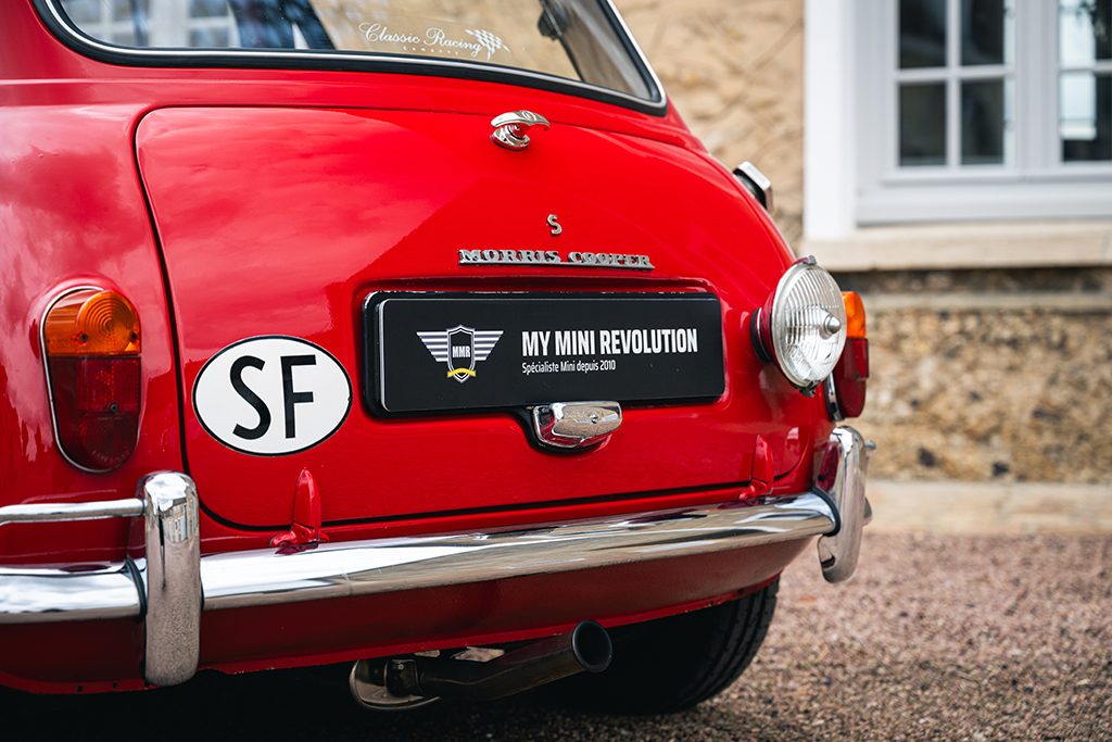 Mini Cooper S mk1 1275cc 1966 Rouge Tartan Red My Mini Revolution voiture à vendre occasion Paris