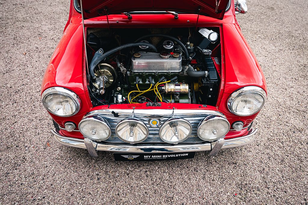 Mini Cooper S mk1 1275cc 1966 Rouge Tartan Red My Mini Revolution voiture à vendre occasion Paris