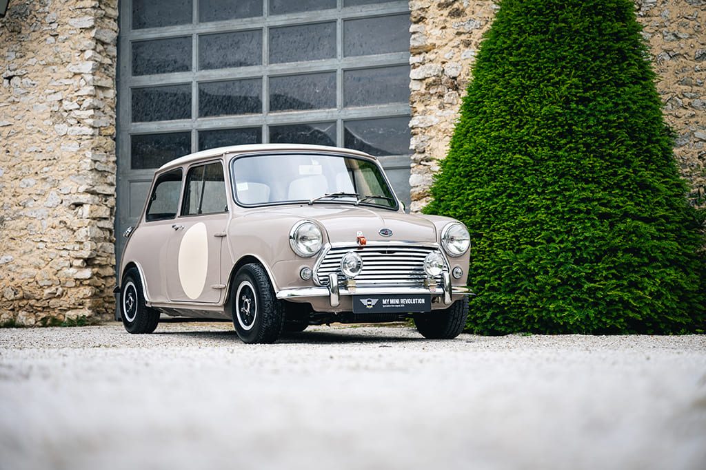 Mini Cooper S mk2 1969 sand beige à vendre occasion My Mini Revolution Paris