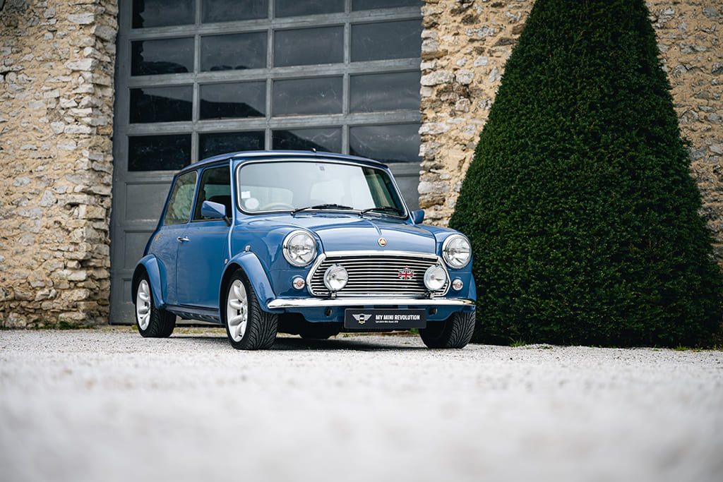 Mini MPI 40th Anniversaire Island Blue RHD 1999 à vendre occasion My Mini Revolution Paris