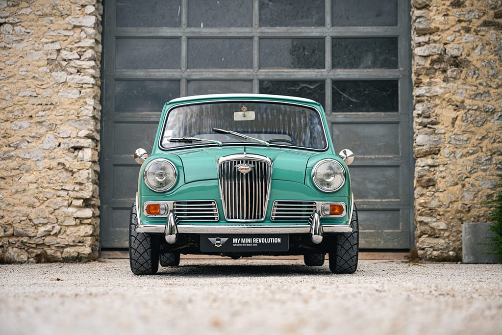 Wolseley Hornet MK3 outlaw 1968 Willow Green 1380 turquoise- à vendre occasion moteur préparé My Mini Revolution Paris