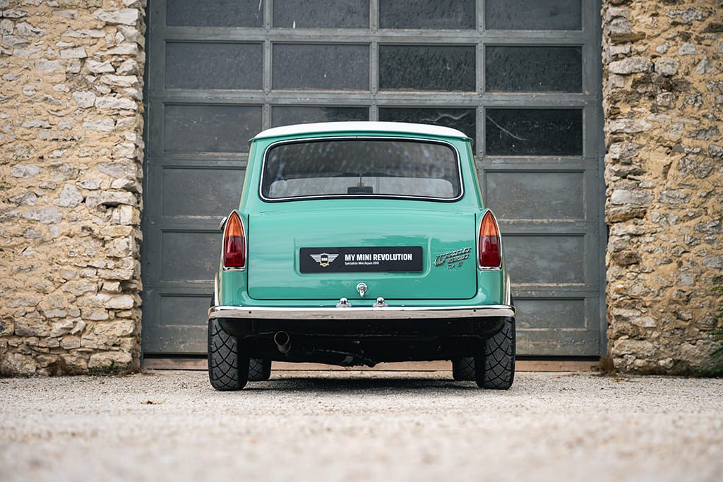 Wolseley Hornet MK3 outlaw 1968 Willow Green 1380 turquoise- à vendre occasion moteur préparé My Mini Revolution Paris