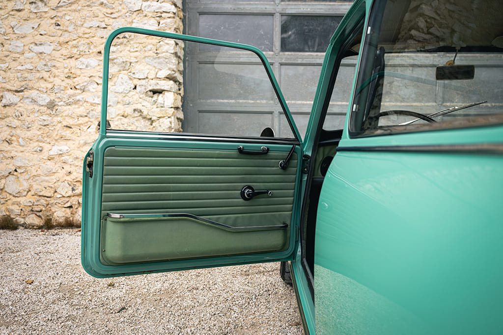 Wolseley Hornet MK3 outlaw 1968 Willow Green 1380 turquoise- à vendre occasion moteur préparé My Mini Revolution Paris