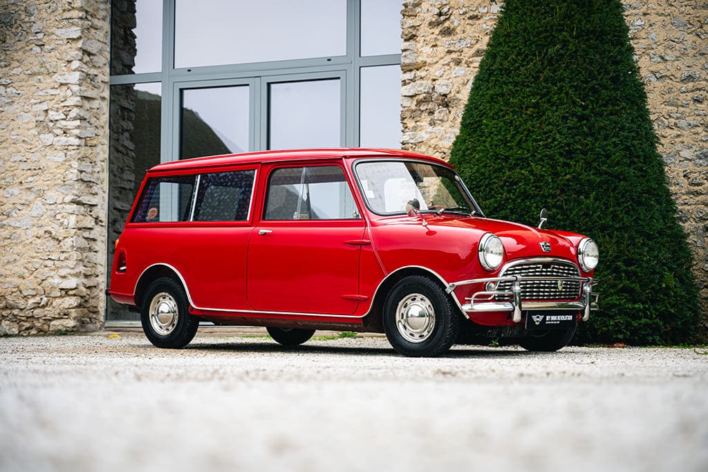 austin mini countryman all steel 1962 rouge occasion à vendre My Mini Revolution Paris