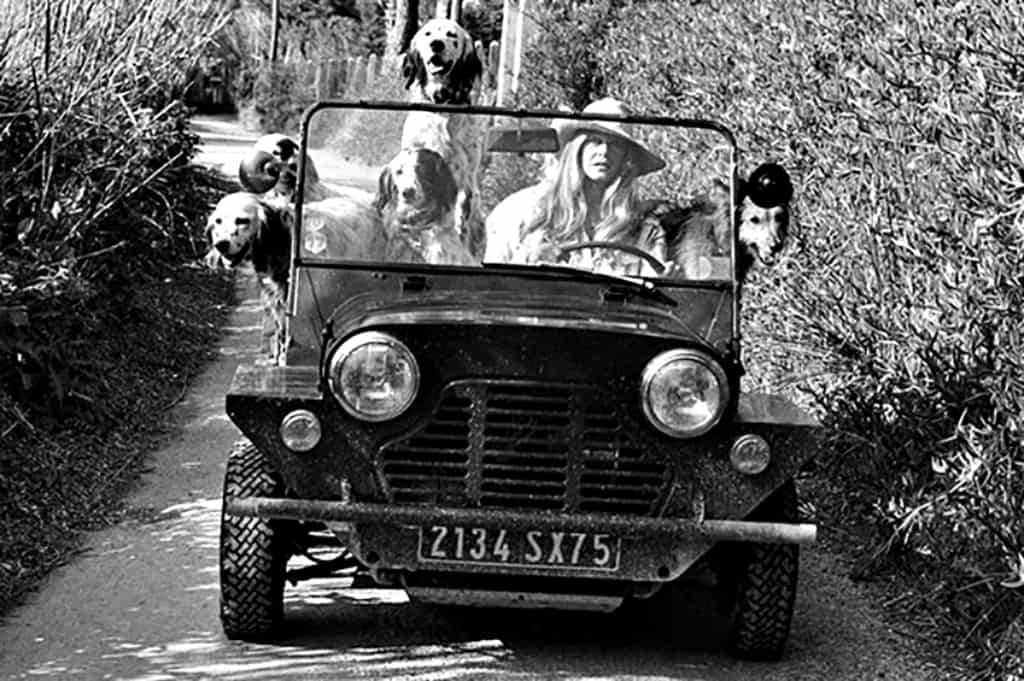 mini moke leyland brigitte bardot 1976